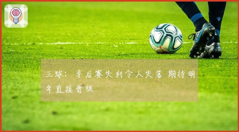 三球：季后赛失利令人失落 期待明年直接晋级